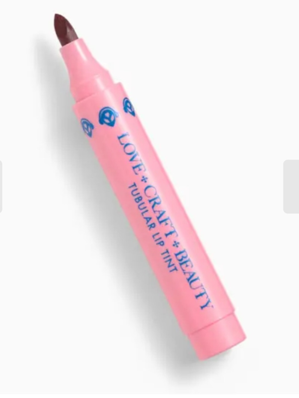 LOVE+CRAFT+BEAUTY Tubular Lip Tint in New Wave Nude (neutral brown)